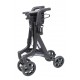 Περιπατητήρας Rollator Αλουμινίου Action Βlack