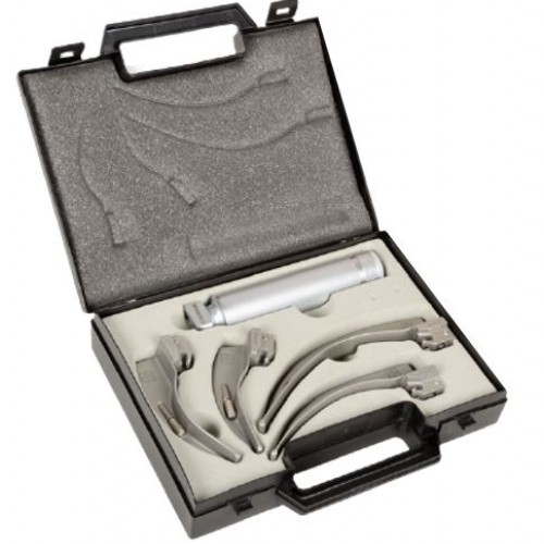 Σετ λαρυγγοσκοπίου Macintosh με 4 λεπίδες και λαβή