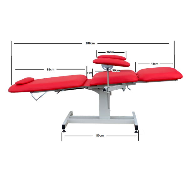 Καρέκλα αιμοληψίας-αιμοδοσίας με ανεξάρτητη ανάκληση πλάτης-ποδιών