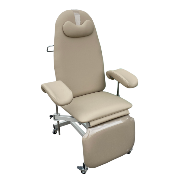 Καρέκλα αιμοληψίας και ενδοκολπικών λήψεων με ρόδες