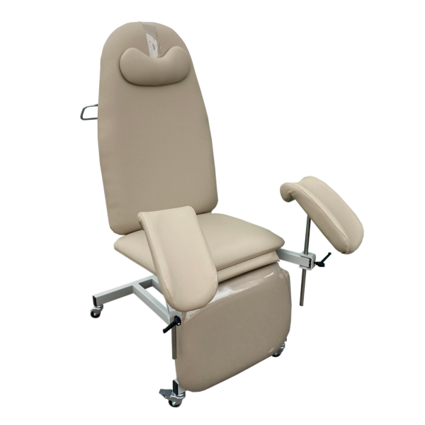 Καρέκλα αιμοληψίας και ενδοκολπικών λήψεων με ρόδες