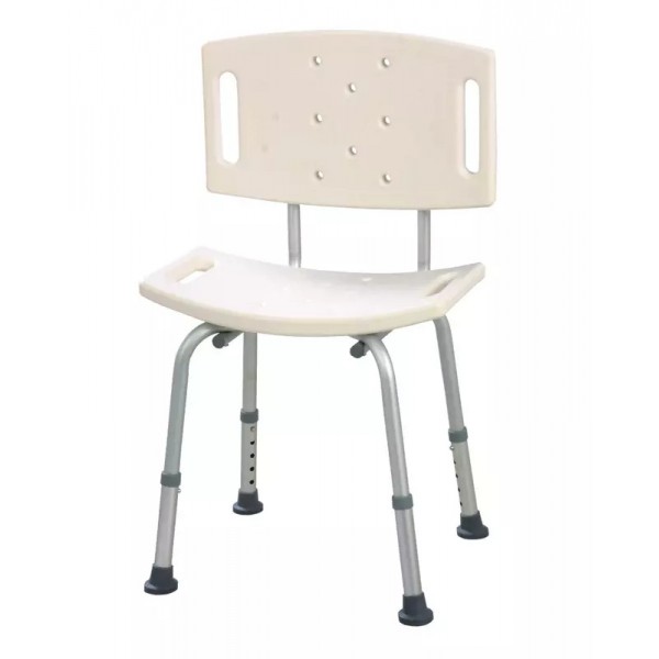 Καρέκλα Ντους  Αλουμινίου με Πλάτη