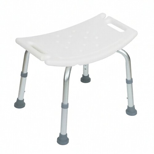 Καρέκλα ντους deluxe με ελαφρύ πλαίσιο αλουμινίου με ανοδίωση χωρίς πλάτη