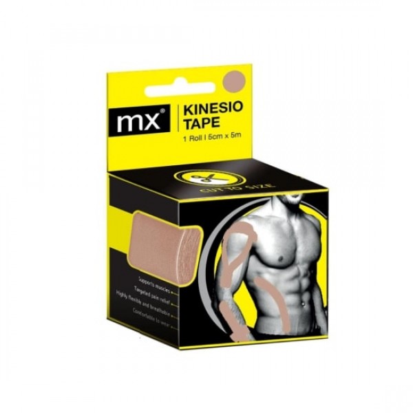 MX Kinesiology Tape Επίδεσμος Κινησιοθεραπείας 5cmx5m Medinox MX79081