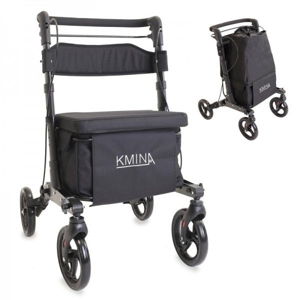 Κυλιόμενος περιπατητήρας / Rollator για ψώνια με χώρο αποθήκευσης
