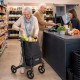 Κυλιόμενος περιπατητήρας / Rollator για ψώνια με χώρο αποθήκευσης