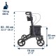 Κυλιόμενος περιπατητήρας / Rollator για ψώνια με χώρο αποθήκευσης