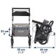 Κυλιόμενος περιπατητήρας / Rollator για ψώνια με χώρο αποθήκευσης
