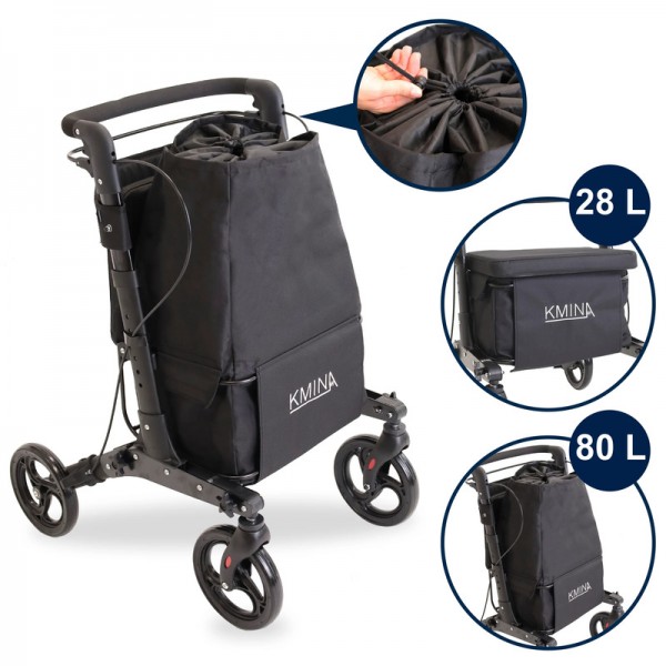 Κυλιόμενος περιπατητήρας / Rollator για ψώνια με χώρο αποθήκευσης