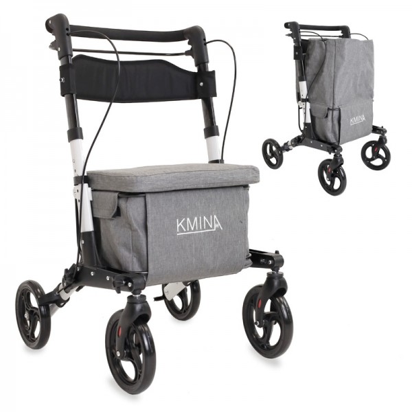 Κυλιόμενος περιπατητήρας / Rollator για ψώνια με χώρο αποθήκευσης