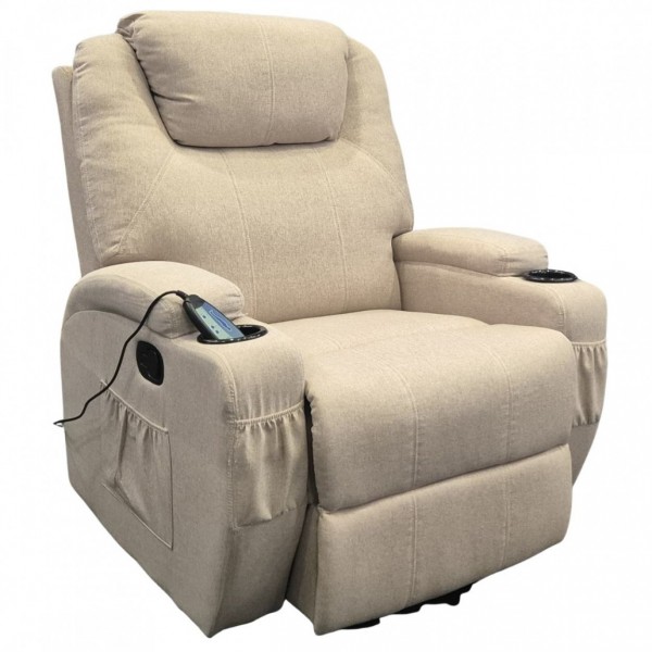 Chandler πολυθρόνα relax massage θερμαινόμενη περιστρεφόμενη 84x92x109εκ.
