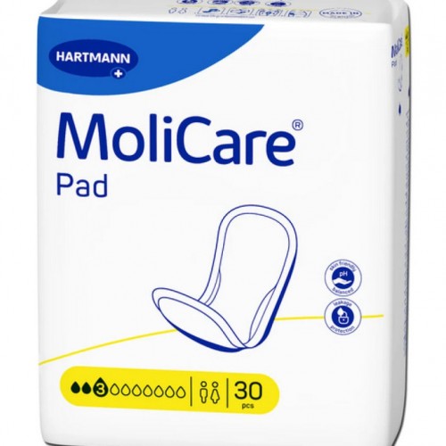 MoliCare Pad Unisex Σερβιέτες Ελαφριάς Ακράτειας 3 Σταγ. (Midi) 30τμχ MoliCare Pad Unisex Σερβιέτες Ελαφριάς Ακράτειας 3 Σταγ. (Midi) 30τμχ
