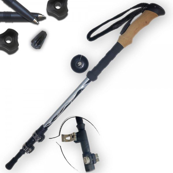 Μπατόν πεζοπορίας Alpin TrailHunter II Metallic Quick-Lock