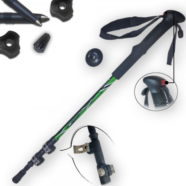 Μπατόν πεζοπορίας Alpin TrailHunter II Metallic Quick-Lock