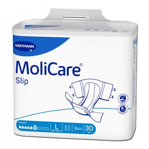 Molicare Premium Slip Extra plus Πάνες ημέρας με 6 σταγόνες (30τμχ.) Molicare Premium Slip Extra plus Πάνες ημέρας με 6 σταγόνες (30τμχ.)