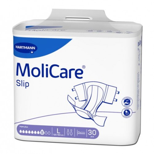Molicare Premium Slip Super Plus Πάνες νύχτας με 8 σταγόνες Molicare Premium Slip Super Plus Πάνες νύχτας με 8 σταγόνες