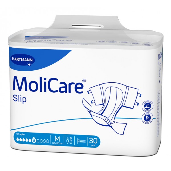 Molicare Premium Slip Extra plus Πάνες ημέρας με 6 σταγόνες (30τμχ.)