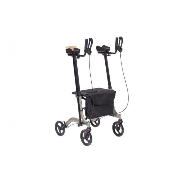 Περιπατητήρας rollator με λαβή πήχη αλουμινίου (136kg)