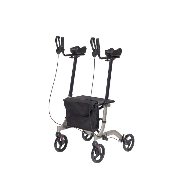 Περιπατητήρας rollator με λαβή πήχη αλουμινίου (136kg)