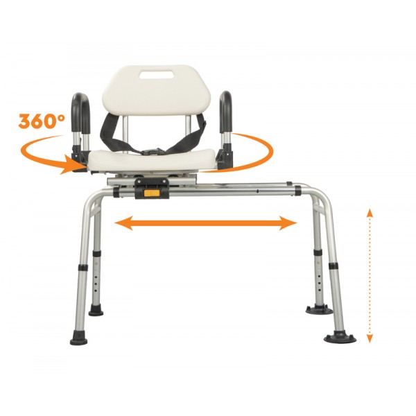 Περιστρεφόμενο κάθισμα μεταφοράς μπανιέρας 360°