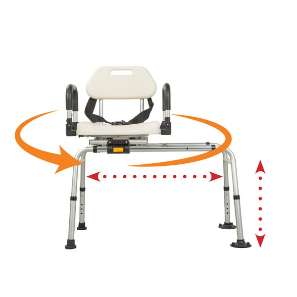 Περιστρεφόμενο κάθισμα μεταφοράς μπανιέρας 360°