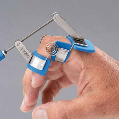 Στατικός και δυναμικός νάρθηκας προοδευτικής κάμψης δακτύλου με κοχλία Στατικός και δυναμικός νάρθηκας προοδευτικής κάμψης δακτύλου με κοχλία