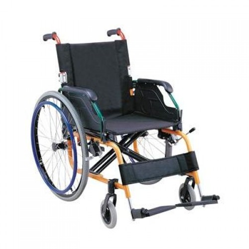 Πτυσσόμενο αναπηρικό αμαξίδιο αλουμινίου ελαφρού τύπου