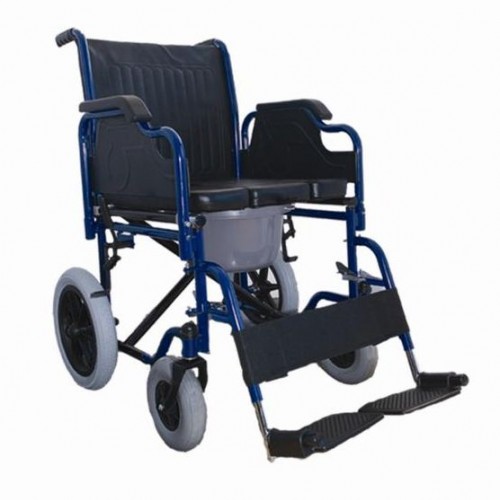 Αναπηρικό αμαξίδιο με μεσαίους τροχούς με δοχείο wc