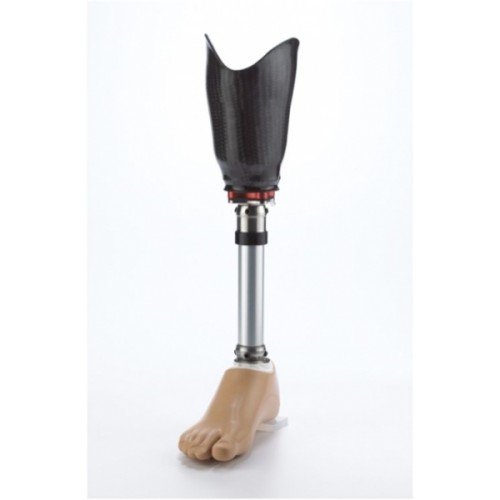 Πρόθεση κνήμης με εσωτερική κάλτσα σιλικόνης και μηχανική ασφάλεια εγκλωβισμού Πρόθεση κνήμης με εσωτερική κάλτσα σιλικόνης και μηχανική ασφάλεια εγκλωβισμού