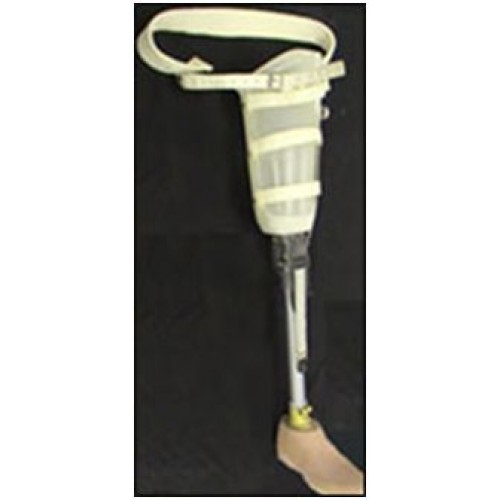 Μηριαία πρόθεση με δερμάτινη  ζώνη συγκράτησης Μηριαία πρόθεση με δερμάτινη  ζώνη συγκράτησης