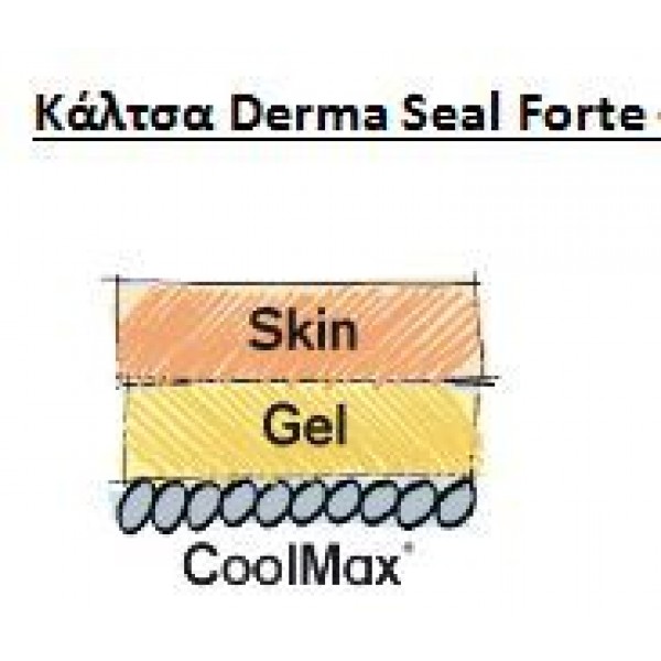 Κάλτσα κολοβώματος με Coolmax ύφασμα και επένδυση gel Derma Seal Forte