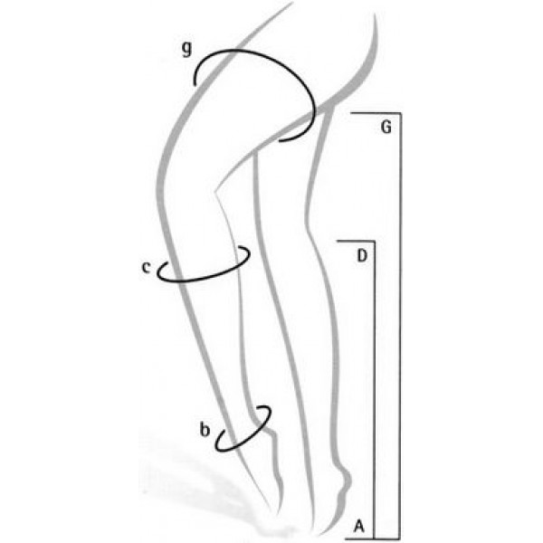 Κάλτσες Varisan-Top κάτω γόνατος έξω δάκτυλα κλάση IΙΙ
