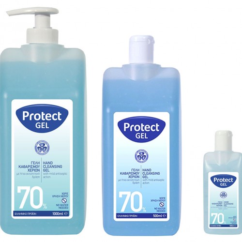 Αντισηπτικό Gel χεριών Protect 70% 100ml, 500ml, 1000ml Αντισηπτικό Gel χεριών Protect 70% 100ml, 500ml, 1000ml