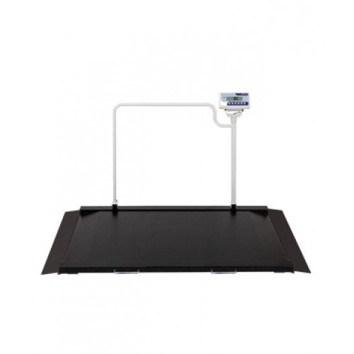 Μεγάλη πλατφόρμα ζύγισης με χειρολαβή και 2 ράμπες για αμαξίδια Μεγάλη πλατφόρμα ζύγισης με χειρολαβή και 2 ράμπες για αμαξίδια