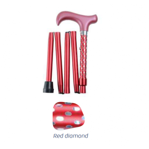 Πολύχρωμο σπαστό μπαστούνι Red diamond