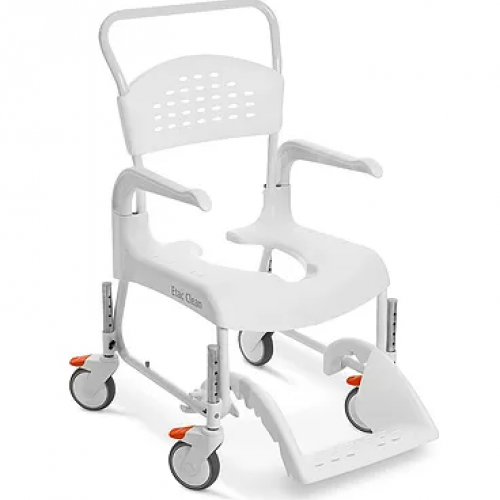 Καρέκλα μπάνιου - WC Clean ρυθμιζόμενου ύψους με 4 τροχούς με 4 φρένα Καρέκλα μπάνιου - WC Clean ρυθμιζόμενου ύψους με 4 τροχούς με 4 φρένα