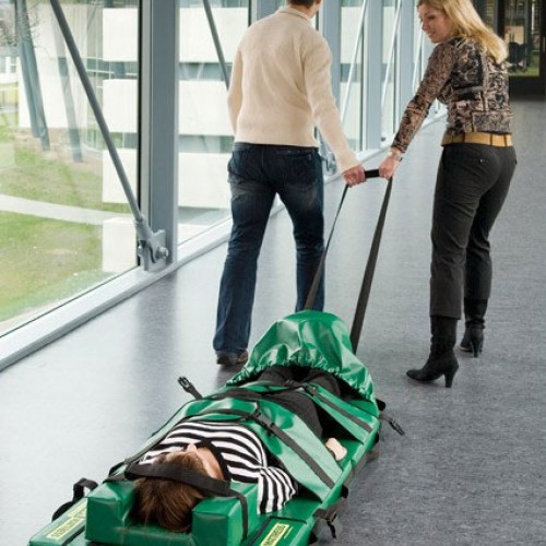 Υπερδιπλωμένο στρώμα μεταφοράς ασθενών μαζί με τσάντα μεταφοράς