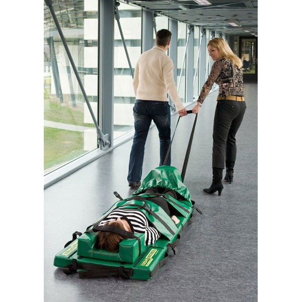 Υπερδιπλωμένο στρώμα μεταφοράς ασθενών μαζί με τσάντα μεταφοράς