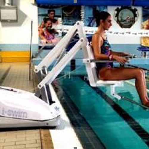 Γερανός πισίνας μεταφερόμενος I-Swim ΙΙ με περιστροφικό βραχίονα και χειριστήριο για αυτοεξυπηρέτηση