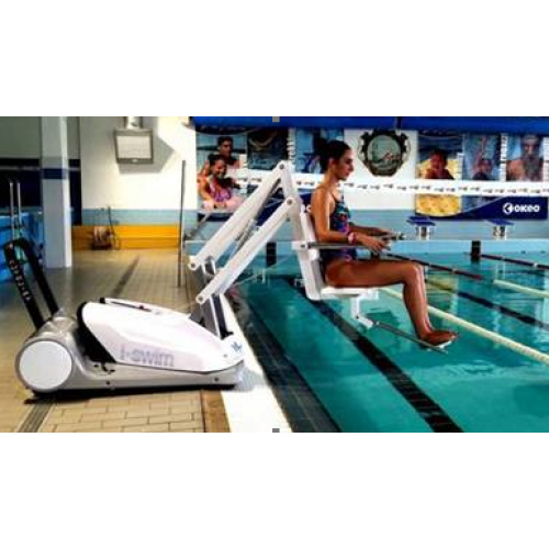 Γερανός πισίνας μεταφερόμενος I-Swim ΙΙ με περιστροφικό βραχίονα και χειριστήριο για αυτοεξυπηρέτηση