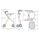 Rollator πτυσσόμενος Let’s Go για εσωτερικούς χώρους