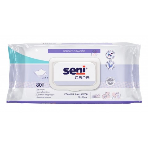 Υγρά μαντηλάκια καθαρισμού Senicare (80 τεμάχια)