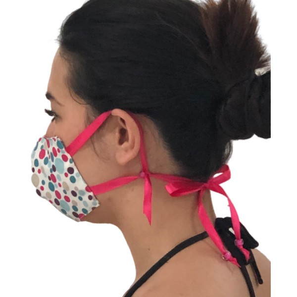 Μάσκα Προστασίας με δέσιμο στο πάνω μέρος του αυτιού και στο λαιμό