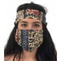 Μάσκα Προστασίας με μπαντάνα κεφαλής και συγκράτηση της μάσκας επάνω της