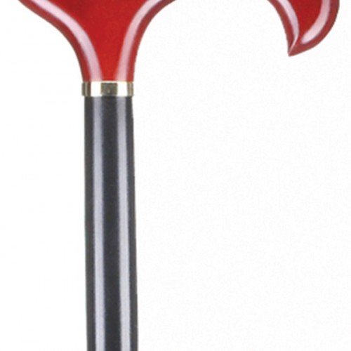 Μπαστούνι μαύρο με Derby λαβή τριανταφυλλιά