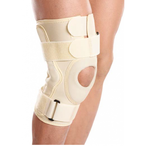 Επιγονατίδα neoprene με πλάγιες μεταλλικές μπανέλλες και άρθρωση (SMALL) Επιγονατίδα neoprene με πλάγιες μεταλλικές μπανέλλες και άρθρωση (SMALL)