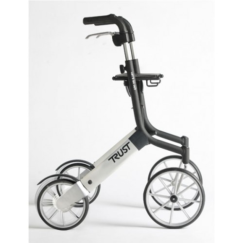 Περιπατητήρας Rollator πτυσσόμενος με ρόδες 24,5cm, και μήκος μόνο 67cm