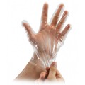 Γάντια διαφανή πλαστικά μιας χρήσεως 
