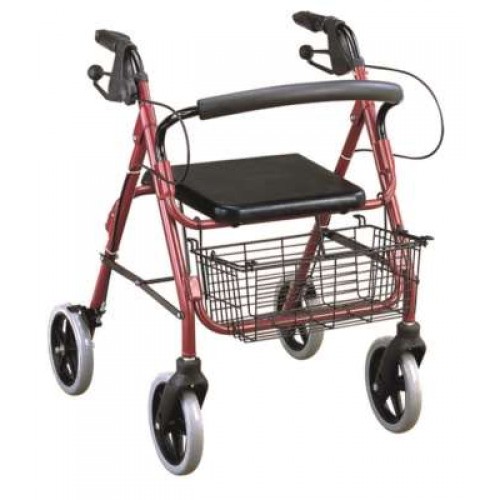 Περιπατητήρας Rollator αλουμινίου πτυσσόμενος   Περιπατητήρας Rollator αλουμινίου πτυσσόμενος