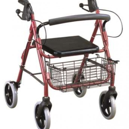 Περιπατητήρας Rollator αλουμινίου πτυσσόμενος   Περιπατητήρας Rollator αλουμινίου πτυσσόμενος